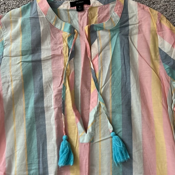 EUC J Crew Striped Beach / Pool Cover Up - Small - Picture 5 of 7